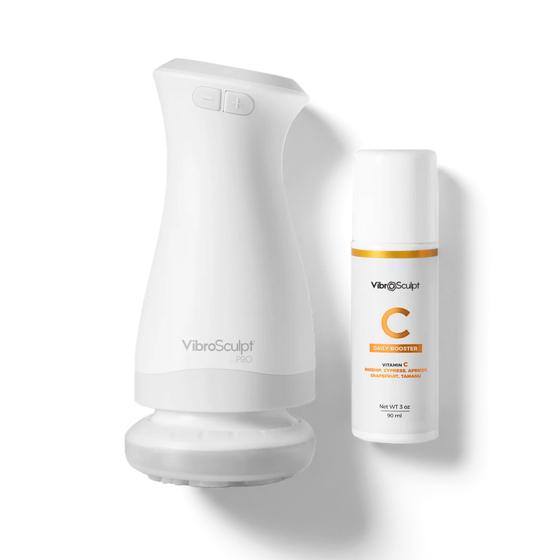 Vibro Sculpt Pro device with Vitamin C oil